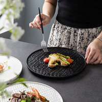 Assiette de présentation haut de gamme en céramique pour dîner chinois et occidental, idéale pour hôtel, maison ou cadeau – Approvisionnement direct usine