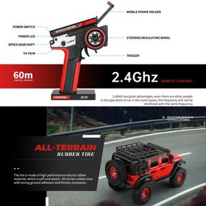 รถบังคับวิทยุ Wltoys 2428 รุ่นใหม่ ขับเคลื่อน 4 ล้อ ความเร็ว 3 กม./ชม. รถไต่หิน ของเล่นรถปีนเขาไฟฟ้าสำหรับเด็ก - Product Image 5