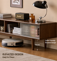 Meuble TV moderne de luxe, centre de divertissement, armoire de rangement en bois pour salon, fabricant de meubles