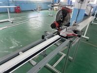 Machine à découper circulaire en aluminium à 90 degrés pour bois, plastique, tuyaux, fenêtres, portes, meubles, profilés métalliques