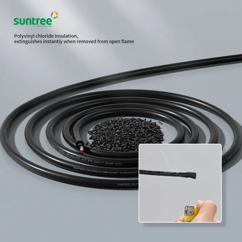 hot selling ccc ce tuv standard single/dual core xlpe insulated tinned copper conductor flexible pv power wire cables