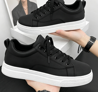 Chaussures classiques en PU légères pour hommes, toutes saisons - Élégantes, confortables, flexibles, pour le sport, le quotidien, augmentant la taille, tendance