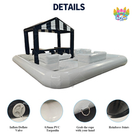 AirFunPro Barres de piscine gonflables personnalisables en PVC écologique (formes multiples) pour les événements de jardin et les équipements de parcs aquatiques