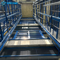 Monte-charge hydraulique personnalisé de 3 tonnes avec rail de guidage, alimentation CA 220V/380V, hauteur de levage de 2m à 12m pour entrepôt