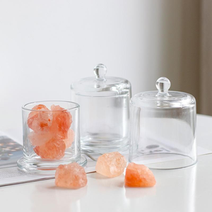 Portavelas de Vidrio Transparente, Portavelas Cilíndricos para Boda, Candelabros de Boda <span class=keywords><strong>con</strong></span> Pantalla de Vidrio - Product Image 3