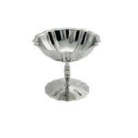 Vente directe d'usine, gobelets à dessert en acier inoxydable jetables classiques et polis, bols à collation pour fête, gobelets à pudding hauts, glace