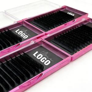 ขนตาแคชเมียร์นุ่ม ขนตาไหมสีดำด้าน ขนมิ้งค์แบบเส้นต่อเส้น - Product Image 1