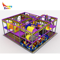 Équipement de terrain de jeu intérieur pour enfants certifié CE, labyrinthe à balles multi-niveaux, toboggan, piscine à balles, pour restaurants et hôtels