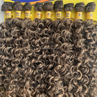 Ekstensi Rambut Grosir JAMBALAYA 9pcs Pack Serat Protein Bio Organik Sintetis Anyaman Keriting Set Bundel Rambut