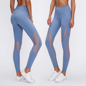 2023 primavera ed estate nuovi pantaloni da Yoga <span class=keywords><strong>in</strong></span> maglia di giunzione a vita alta con Lifting dell'anca asciugatura rapida e traspirante gambali da palestra da donna - Product Image 1
