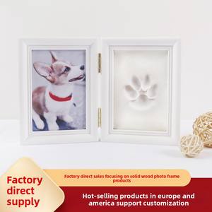 Support de Présentation en Bois Massif Fait Main pour Empreintes de Pattes d'Animaux – Cadeau Commémoratif DIY pour Chiens et Chats - Product Image 2