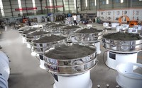 2-lagiges Weizen-Rotations vibrations sieb Edelstahl-Fein vibrations sieb Landwirtschaft liches Vibrationssieb-Mais sieb maschine