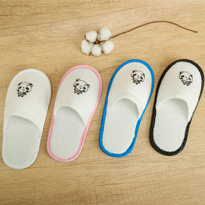 รองเท้าสลิปเปอร์เด็กสำหรับโรงแรม ผ้าเนื้อนุ่ม พื้นรองเท้า EVA กันลื่น ราคาถูก รองเท้าสปาแบบใช้แล้วทิ้ง ขายส่งจากโรงงาน - Product Image 1