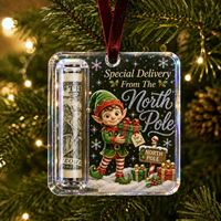Nouveau produit, ornement cadeau de Noël, artisanat en acrylique, décoration de style européen et américain
