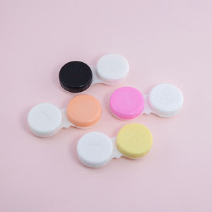 Venta al por mayor de fábrica, caja de lentes de contacto de ojos colorida de alta calidad y barata, caja contenedora de contactos, tamaño de viaje portátil para uso diario - Product Image 6