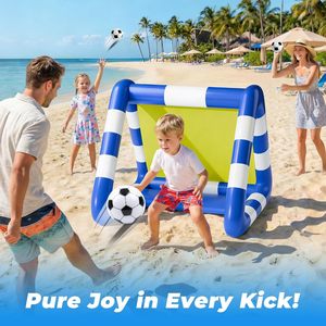 Ensemble de jeu de football gonflable 2-en-1 et de jeu de fléchettes pour piscine - Product Image 3