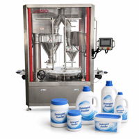 Automatic Detergent Powder Bottle Filling Machine Auger Filler for Laundry Powder Packaging