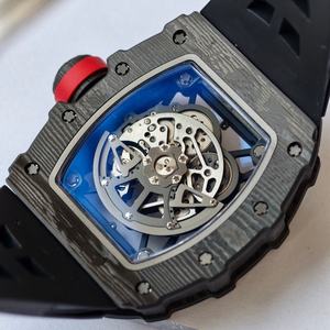 Reloj Mecánico a Prueba de Agua de la Mejor Calidad Hecho a Medida, 44.5mm, Movimiento UMI Factory RMAL1, RM035-02 NTPT, Esqueleto de Carbono, Reloj RM - Product Image 5