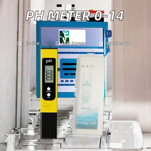 เครื่องวัดค่า pH แบบดิจิตอลแบบพกพา ช่วง 0-14 พร้อมจอ LCD สำหรับการทดสอบน้ำดื่ม - Product Image 2