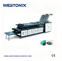 Machine de laminage semi-automatique hydraulique WESTONIX pour carton ondulé, multifonctionnelle, avec contrôle PLC, pour papier et carton haute pression