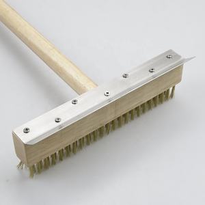Brosse pour <span class=keywords><strong>four</strong></span> à pizza avec grattoir et 2 poignées <span class=keywords><strong>d</strong></span>étachables pour le <span class=keywords><strong>nettoyage</strong></span> commercial, cuisines, restaurants, étagère de barbecue ou tout grill - Product Image 6