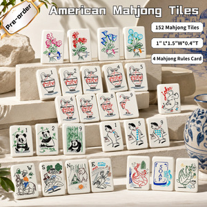 En stock : Jeu de Mahjong sur le thème du panda pour les réunions de famille et d'amis, un jeu de cartes détente pour le divertissement - Product Image 2