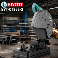 Scie à métaux industrielle BYT-CT355-2 de haute qualité 2300W, 355mm, pour couper les tubes en acier et le bois, scie à métaux électrique portable