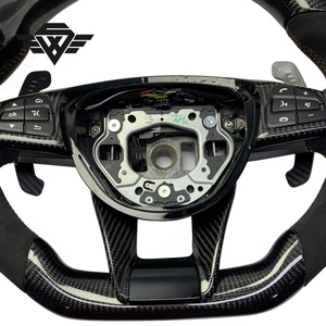Volant de direction en carbone forgé à 3 branches personnalisé de luxe pour <span class=keywords><strong>Mercedes</strong></span> Benz W205 W223 809Y Classe B C E <span class=keywords><strong>Prix</strong></span> d'usine - Product Image 5
