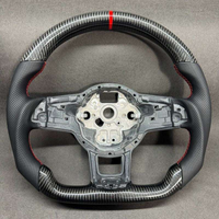Pièces intérieures automobiles personnalisées, fabrication directe d'usine, volant en fibre de carbone pour Volkswagen VW Tiguan Amarok Beetle Jetta