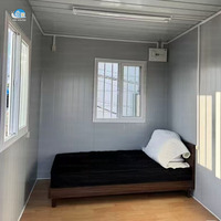 Maisons conteneurs mobiles préfabriquées de 20 pieds/40 pieds, adaptées à la construction de dortoirs résidentiels et de bureaux