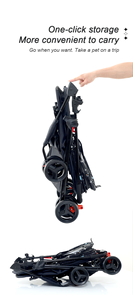 2023 thiết kế mới có thể gập lại sang trọng mới được thiết kế 4 bánh xe tay đẩy vật nuôi xe đẩy không đắt tiền lớn chó xe đẩy - Product Image 3