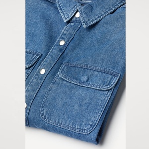 Nuovo Design personalizzato all'ingrosso abbigliamento da <span class=keywords><strong>donna</strong></span> 100% cotone Denim <span class=keywords><strong>camicia</strong></span> giacca per <span class=keywords><strong>donna</strong></span> primavera top alla moda <span class=keywords><strong>camicia</strong></span> Casual - Product Image 6