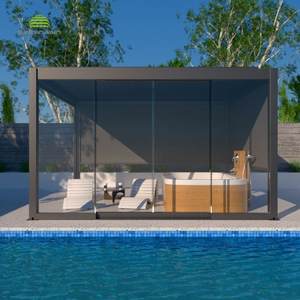 Odern-persiana motorizada <span class=keywords><strong>de</strong></span> aluminio para exteriores, persiana <span class=keywords><strong>de</strong></span> vidrio para pérgola <span class=keywords><strong>de</strong></span> jardín, persiana para <span class=keywords><strong>sombra</strong></span> <span class=keywords><strong>de</strong></span> sol - Product Image 6