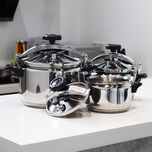 <span class=keywords><strong>Olla</strong></span> <span class=keywords><strong>a</strong></span> presión de acero inoxidable de gran capacidad multiusos para restaurante con válvula de seguridad <span class=keywords><strong>a</strong></span> prueba de explosiones, mango de baquelita <span class=keywords><strong>Doble</strong></span> - Product Image 4