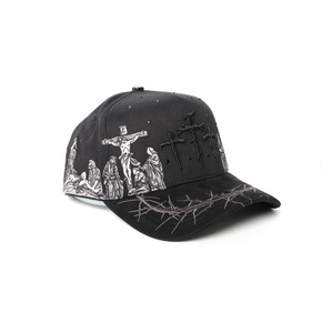 Spedizione Rapida Cappelli da Baseball in Suede a 5 Pannelli Originali Beard Chrome Gorras G5 Beard Hats Rude Awakening per tutti i nostri Haters - Product Image 4