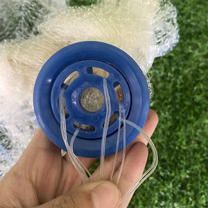 Vendita a caldo in Nylon a mano Cast di <span class=keywords><strong>dimensioni</strong></span> nette da 4 ~ 9 piedi a doppio nodo con <span class=keywords><strong>rete</strong></span> da tasca inferiore per la pesca in vendita - Product Image 5