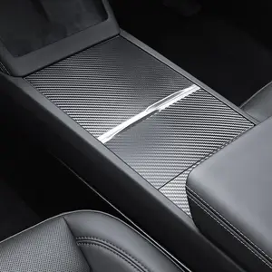 Geeignet für Tesla Model 3 Highland Mittelkonsole-Panel-Aufkleber PVC Mittelkonsole-Schutz-Aufkleber-Abdeckung