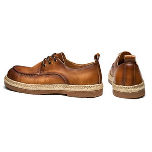 Suministro de fábrica, <span class=keywords><strong>zapatos</strong></span> Lofer de lujo de cuero genuino <span class=keywords><strong>para</strong></span> <span class=keywords><strong>hombres</strong></span>, <span class=keywords><strong>botines</strong></span> informales <span class=keywords><strong>para</strong></span> verano e invierno, <span class=keywords><strong>tipo</strong></span> de cierre con cordones - Product Image 6