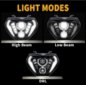 Conjunto de Faro Delantero LED para Motocicleta Homologado con Marca E, con DRL y Luz de Carretera/Cruce para Yamaha MT 09 FZ 09 MT09 FZ09 2014-2016 <span class=keywords><strong>MT07</strong></span> - Product Image 6