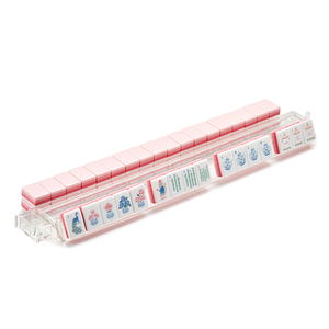 Juego de Mahjong Americano Estilo Mono Rosa Claro, 4 Capas de Acrílico y Melamina, 160 Fichas, Lujo de <span class=keywords><strong>Casino</strong></span>, Portátil y Duradero - Product Image 4