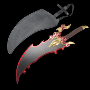 <span class=keywords><strong>Épée</strong></span> de personnage <span class=keywords><strong>manga</strong></span> Solo Leveling, reproduction originale, cadeau de Noël, accessoires de scène, <span class=keywords><strong>épée</strong></span> en bois avec fourreau en cuir - Product Image 2