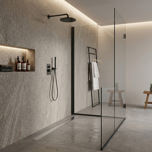 Modern 20inch 304 Brushed Stainless Steel Hotel Bathroom Strainer Accessory Set Hair Catcher Side Linear Shower <strong>Drain</strong> - Product Image 5