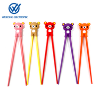 Baguettes en silicone pour enfants, motif dessin animé, amusantes et mignonnes, pour clavier et pavé numérique