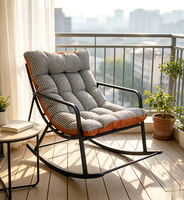 Nouveau design, canapé surdimensionné, fauteuil inclinable à bascule, double structure en acier inoxydable, fauteuil confortable et moelleux pour une utilisation en intérieur