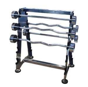 批发Ez杠铃卷曲棒健身器材自由重量杠铃重量套装直举重钢固定杠铃套装 - Product Image 2