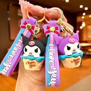 Nuevo Llavero de Cono de Helado de Dibujos Animados, Colgante de My Melody, Exquisito, de Goma Suave y Plástico Transpirable, Pequeño Regalo para Coche y Bolso - Product Image 3