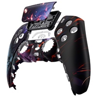 Coque de manette PS5 - Plaque frontale ergonomique imprimée par sublimation avec pavé tactile, design élégant et sans couture