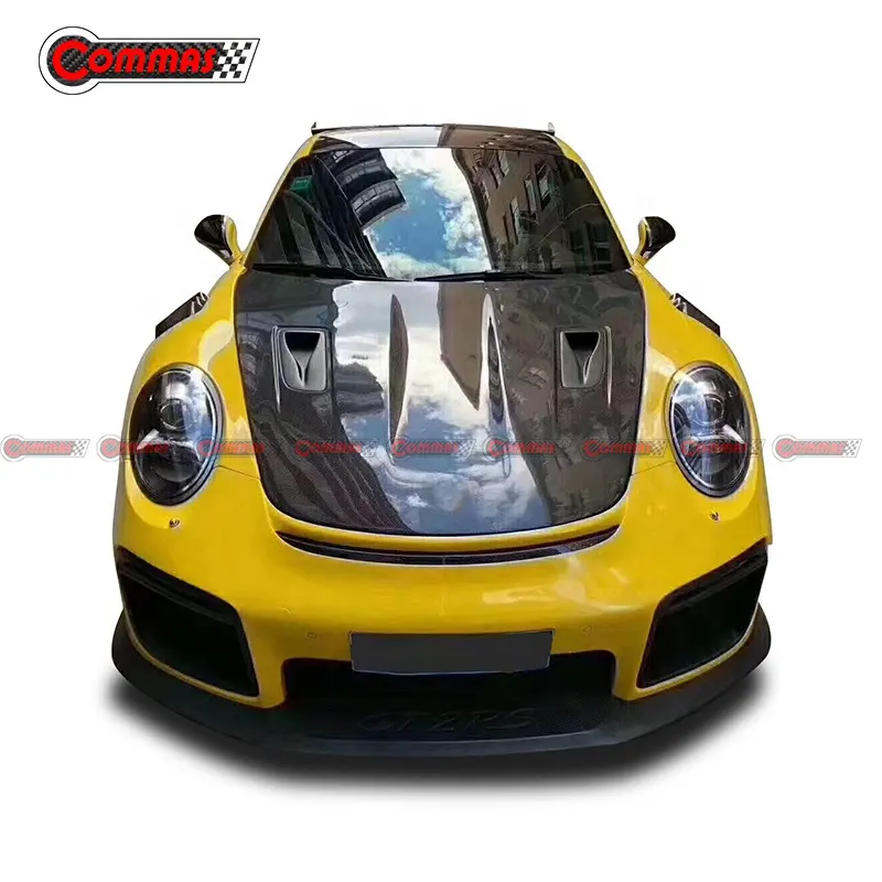 Facelift To GT2RS Style Car Bumper Engine Hood Side Fenders Rear Spoiler Body Kits For Porsche 991.2