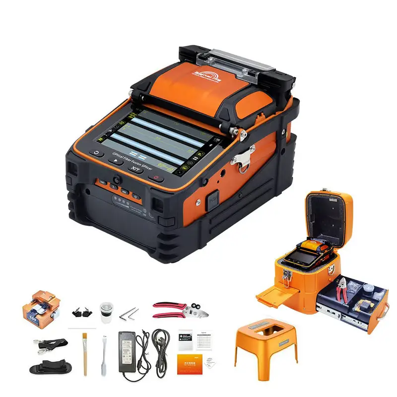 Signal Fire AI-9 Fiber welding machine six motor automatic main line fiber optic cable fusing equipment Fusion Splicer