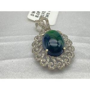 Nuevo Colgante de Ópalo Negro de Lujo Más Vendido, Plata de Ley 925, Regalo para Fiestas, Bodas, Compromisos, Ceremonias Religiosas y Eventos - Product Image 1